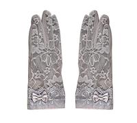 Keenso Courts en Dentelle Transparente, Respirants, Doux, sans Décoloration, Protection Solaire, Design Court élégant pour Femmes et Filles, Cyclisme en Plein Air, Conduite, Goûter (Gray)