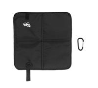 Keenso Coussin d'assise en Tissu Oxford avec Mousse EPE de 1 Cm, Siège de Randonnée Pliable, Léger et Portable, pour Sac à Dos, Voyage, Stade de Pêche, Utilisation en Extérieur, 37 X 35 Cm (Black)