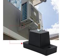 Keenso Coussin de Base en Caoutchouc Résistant aux Chocs, pour Support de Climatisation, Réduit Le Bruit des Vibrations pour Une Utilisation Intérieure et Extérieure