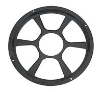 Keenso Couvercle de Haut-Parleur, Fer Métallique Résistant à la Rouille, Finition Noire, Protection de Grille pour Caisson de Basses Audio de Voiture, Haut-parleurs Domestiques, avec 4 (30,5 cm / 12