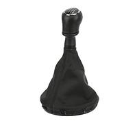 Keenso Couvercle de Pommeau de Levier de Vitesse en Cuir PU Noir pour