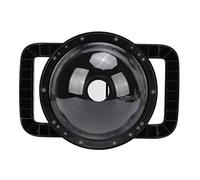 Keenso Couvercle de Port de Dôme sous-Marin, Dôme Sphérique Semi-Circulaire pour Caméra Action 1 avec Bouton D'obturation Spécial, Matériau Acrylique Transparent