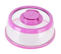 Keenso Couvercle de Scellage des Aliments Sous Vide, Couvercle D'assiette Fraîche Efficace pour la Cuisine Domestique, Matériau en Silicone ABS Durable pour Stocker les Restes (PURPLE)