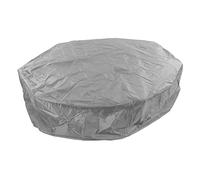 Keenso Couvercle de Spa Rond Compact et Pliable, Outil Pratique pour la Maison, en Taffetas de Polyester argenté 190, Résistant aux Intempéries pour Housses Anti-poussière pour Meubles D'extérieur