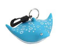 Keenso Couvercle du Régulateur de Plongée, Dessin animé Poisson Scuba Dive Ponde-Oreille Couverture de la Poussière Deuxième étage Holder avec Clip (Ray à Point Bleu)