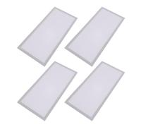 Keenso Couvercles de Ventilation Magnétiques à Cadre en PVC, 5.5x12 Pouces, 4 Pièces, Collecteur de Débris pour Ventilation de Sol, Adaptés à un Usage Domestique (WHITE)