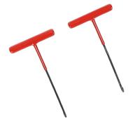 Keenso Crochet à Ressort d'échappement de Moto, Acier 45, Outil de Poignée en T en Caoutchouc pour le Retrait des Gaz d'échappement, Conception Compacte pour l'entretien des Motos et des