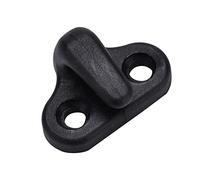 Keenso Crochets d'Arrimage de Kayak, 4pcs Crochets en Forme de J en Nylon et 8 Vis à Tête Plate Remplacement des Crochets d'Arrimage pour Kayak