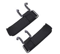 Keenso Crochets de Levage, 2 Pièces 330 Lb, Support de Poignée de Poignet de Fitness avec Crochet en Métal trempé en Caoutchouc pour soulevé de Terre, Traction