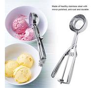 Keenso Cuillère à Biscuits, Cuillère à Melon Polyvalente en Acier Inoxydable, Facile à Utiliser, Outil de Cuisine Pratique (6CM)