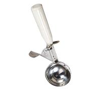 Keenso Cuillère à Crème Glacée en Acier Inoxydable avec Poignée en Plastique, Service de Crème Glacée sans Effort, Prise Confortable pour un Usage Domestique (6,8 cm)