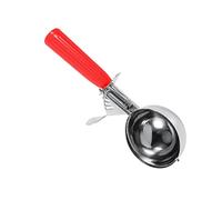 Keenso Cuillère à Crème Glacée en Acier Inoxydable avec Poignée en Plastique, Service de Crème Glacée sans Effort, Prise Confortable pour un Usage Domestique (5,2 cm)