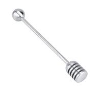 Keenso Cuillère à Miel en Acier Inoxydable Solide pour L'extraction du Miel, Outil de Louche à Boisson Polyvalent, Tige D'agitation Résistante à la Corrosion