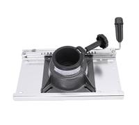 Keenso Curseur de Siège de Bateau, Réglage Coulissant Avant et Arrière en Alliage D'aluminium de 5,51 Pouces avec Bouton de Verrouillage, Rotation à 360 ° pour Poteau de Piédestal de
