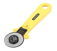 Keenso Cutter de 45 Mm pour Couper le Tissu et le Cuir, Excellent Outil de Couture pour la Maison et L'atelier, Jaune