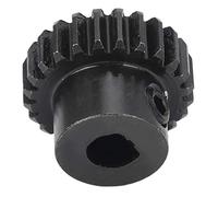 Keenso D-Bore Zahnradritz 24 Zahnmod 0.8 Pièces de Robot Industriel de Remplacement pour Entraînement Positif, Acier coulé, 6 Mm de Diamètre D'alésage D