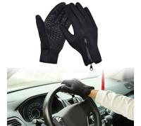 Keenso d'hiver pour écran Tactile, Résistants à l'eau, Coupe-Vent, Thermiques, en Polyester avec Poignée Texturée, Doublés en Polaire pour Hommes, Garçons, Cyclisme, Ski, Course à Pied, Conduite