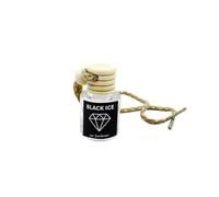Keenso Diffuseur de Parfum pour Voiture, Désodorisant Suspendu 8 ML, Parfum Longue Durée for Voiture avec Fragrance Fraîche (Glace noir)