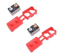 Keenso Disjoncteur Automobile, Protection contre les Surcharges de Résistance Thermique de sécurité Améliorée pour DC12V à 24V avec Boulons de Goujon de Couvercle pour Yacht de Bateau (50A)