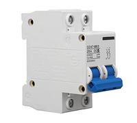 Keenso Disjoncteur Miniature CC 2P 25A Type B | Boîtier Pa66, facilement installable, adapté aux systèmes solaires, pouvoir de coupure 4000A