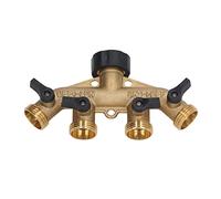 Keenso Distributeur d'eau, Valve Résistante à la Corrosion, Séparateur à Bille en Laiton pour L'irrigation du Jardin, L'irrigation Agricole, Le Lavage de Voiture