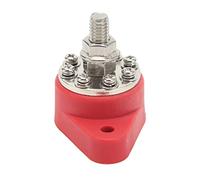 Keenso Distribution Junction Post M10 Terminal 160A | Conducteurs en Laiton, Base Isolée, Couvercle en PC renforcé, pour Voitures, Camping-cars, Bateaux, Camions, 12V 48V
