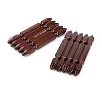 Keenso Double Bit avec une durabilité élevée avec une Fonction Magnétique pour les Outils de Vis des Pièces Matérielles (S2 à double tête H6.3x65xph2 rouge)