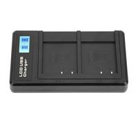 Keenso Double Chargeur pour Appareil Photo Numérique LCD pour Batterie NP-BN1, Chargeur D'appareil Photo Portable Pratique pour Les Voyageurs, Noir