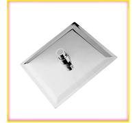 keenso douche carrée Pommeau de douche à effet pluie en acier inoxydable, 8 pouces, monté au plafond, chromé, outillage douchette