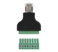 Keenso DVR Ethernet Connecteur RJ45 Adaptateur de Prise Mâle avec EIA/TIA 568B Norme de Câblage, stabilité du Signal Fort, adapté aux Baluns Vidéo, Coque en Plastique Robuste, pour Le Câblage du
