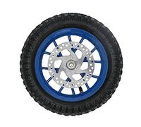 Keenso E Pneu de Bord de Roue Avant de Vélo, Pneu de Roue Avant en Caoutchouc 12,5x2,75 Pouces de Frein à Disque Boulons pour 47 49 2 Traits Mini Vélo de saleté (C (bleu))