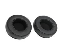 Keenso Écouteur de Casque de 90 Mm Remplacement du Casque Universel Coussin Restore Sound Original Facile à Démonter pour Les 2 Pcs éponge Noire et Cuir Artificiel