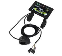 Keenso Écran de Vélo électrique, Panneau de Commande d'affichage de Scooter électrique ABS avec Connecteur SM, Conception Ergonomique pour Une Utilisation Facile, écran Vibrant pour Toutes Les