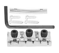 Keenso Écrou de Blocage de Corde de Guitare électrique, Serrure Durable en Alliage de Zinc avec Barre de Retenue de Poupée, Taille 42 Mm Adaptée aux Guitares électriques à Pont en érable (Argent