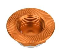 Keenso Écrou de Moyeu de Voiture RC, 4 Pièces 17 Mm en Alliage D'aluminium Anti-poussière, Accessoire de Roue pour Modèle de Voiture 1 8 RC (Orange