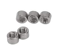 Keenso Écrous de raccordement ronds robustes M4 x 0,7 en acier inoxydable 304 pour l'entretien, ensemble de 50 pièces pour l'entretien mécanique