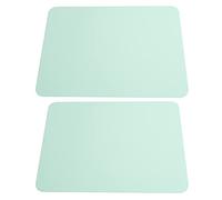 Keenso Élégant Double Face 2PCS Pad Pad PVC Cuir Bureau Mat Mat Protecteur 27X21CM, Bureau à Domicile (Vert + Bleu)