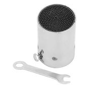 Keenso Embout d'Echappement Silencieux Universel de 51mm pour Tuyau d'Echappement de Moto en Acier Inoxydable (style 3)