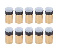 Keenso Embouts de Queue de Billard, 10 Pièces, Accessoires pour Boules de Billard, Embouts de Vis de Rechange pour Queue de Billard à Neuf Boules (13mm)