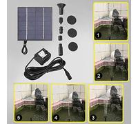 Keenso Énergie - Énergie Solar Solar-Panel Fountain Pumps Pool Pool Fountain Kit avec 5 Têtes D'arrosage pour le Aquarium et les Petits étangs de Plongée