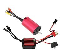 Keenso Ensemble combiné ESC de Moteur sans Balais RC pour Une stabilité de Précision et Un Couple élevé pour Modèle de Voiture RC, Conception étanche pour Une Conversion de Puissance Maximale, pour
