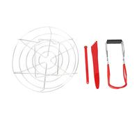 Keenso Ensemble D'accessoires de Mise en Conserve en Acier Inoxydable, Ensemble de Levage de Bocaux à Brillante, Poignée Antidérapante, Popper à Bulles pour un Rangement Facile, adapté à la