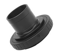 Keenso Ensemble D'adaptateurs D'objectif D'Appareil Photo de Télescope Solide et Compatible pour Appareil Photo à Monture Om, Photographiez des Scènes Astronomiques Adaptateur T 1,25 Pouces Noir