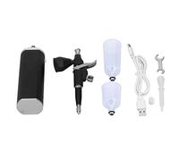 Keenso Ensemble D'aérographe Rechargeable, Conception Ergonomique Puissante pour Kit de Peinture de Maquillage, Fournitures en Alliage D'aluminium 30Psi 1 unité