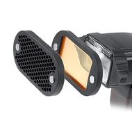 Keenso Ensemble de Boîte à Lumière pour Lampe de Poche et Appareil Photo de qualité, Compact et Durable, Kit de Filtre Universel en Forme de Ruche pour Lampe Flash Décodeur, Essentiel pour Les