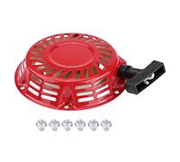 Keenso Ensemble de démarreur à lanceur de recul, démarreur à recul rouge de remplacement pour générateur à essence 2KW 168F Autres accessoires