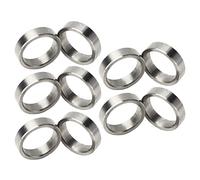 Keenso Ensemble de Lave-glace en Acier Inoxydable 10pcs 15 Mm OD 12 Mm Kit de Pièce Accessoire Matériel pour la Création D'espace et les Mouvements Lisses sur les Arbres et les Roulements