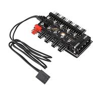 Keenso Ensemble de Moyeu de Ventilateur de Refroidissement PWM 4pin, Centre Efficace à 10 Canaux pour la Carte Mère, Idéal pour Améliorer Le Refroidissement du Système, adapté aux Modders PC et aux