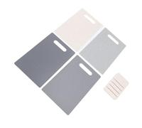 Keenso Ensemble de Planches à Découper à Code Couleur, Tapis à Découper en Plastique Antidérapant, Lavable au Lave-vaisselle, pour les Cuisiniers à Domicile, 4 Pièces
