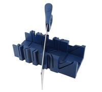 Keenso Ensemble de Scie à Onglet 45° avec Boîte de Rangement Robuste pour la Coupe D'angle dans les Projets de Menuiserie, Construction en Acier 65 Durable